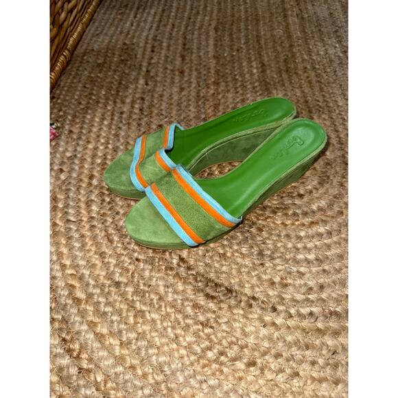 Boden women’s suede wedges size 38 - Size 7.5 - Picture 1 of 5